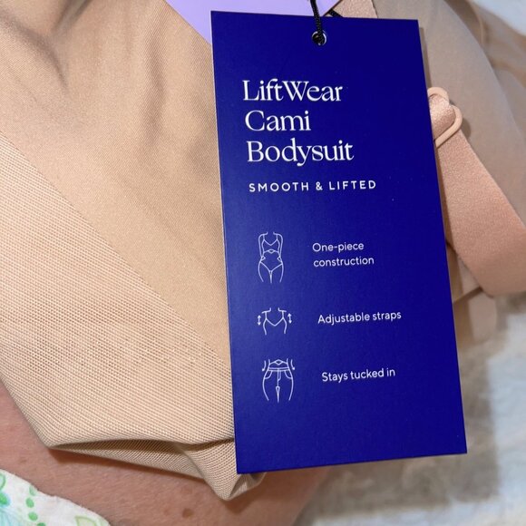 Honey Love Womens Body Suit Size Large Beige Lift Wear Cami Casual New - Picture 6 of 8